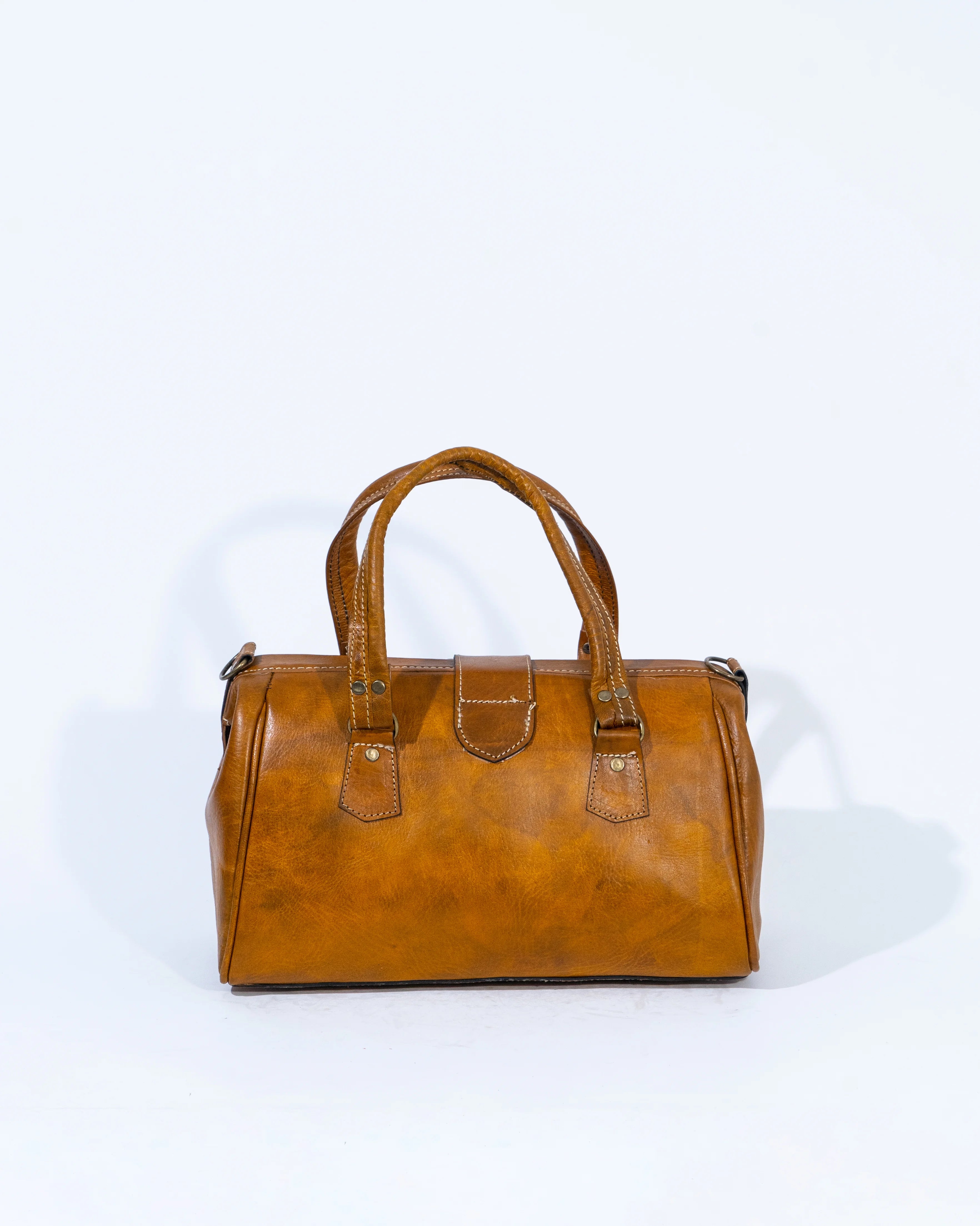 Tan Leather Satchel Bag