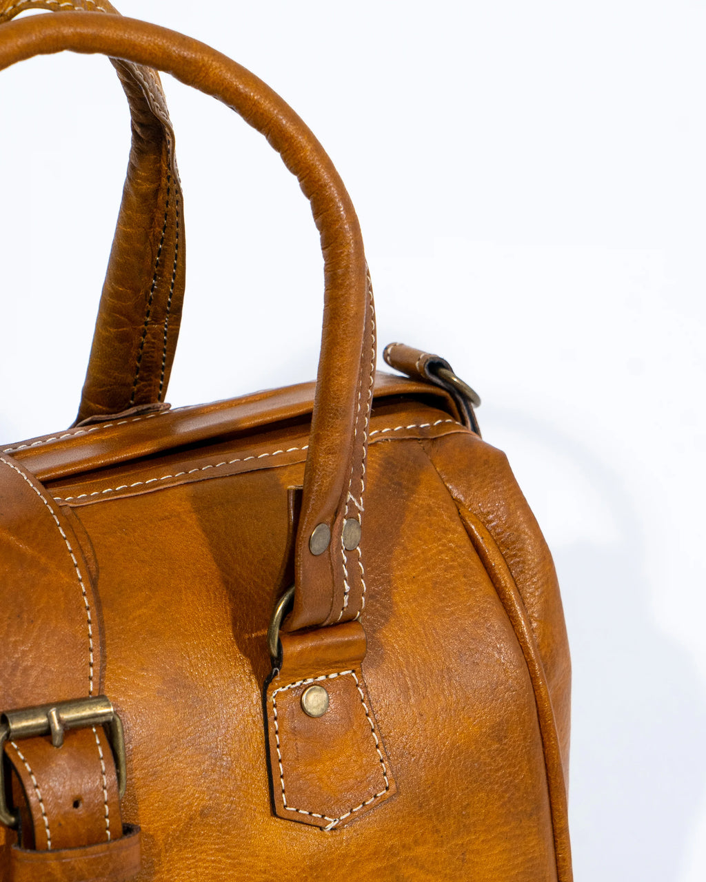 Tan Leather Satchel Bag
