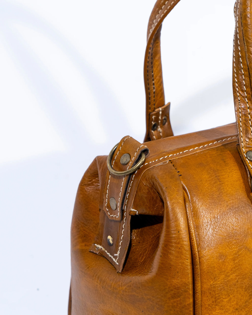 Tan Leather Satchel Bag