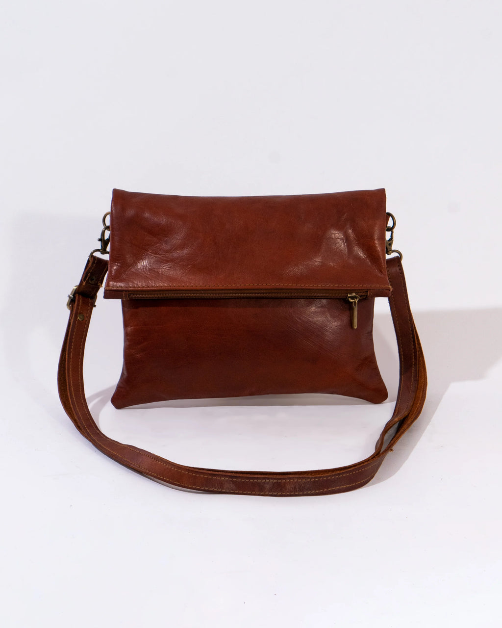 Brown Leather Shoulder Bag