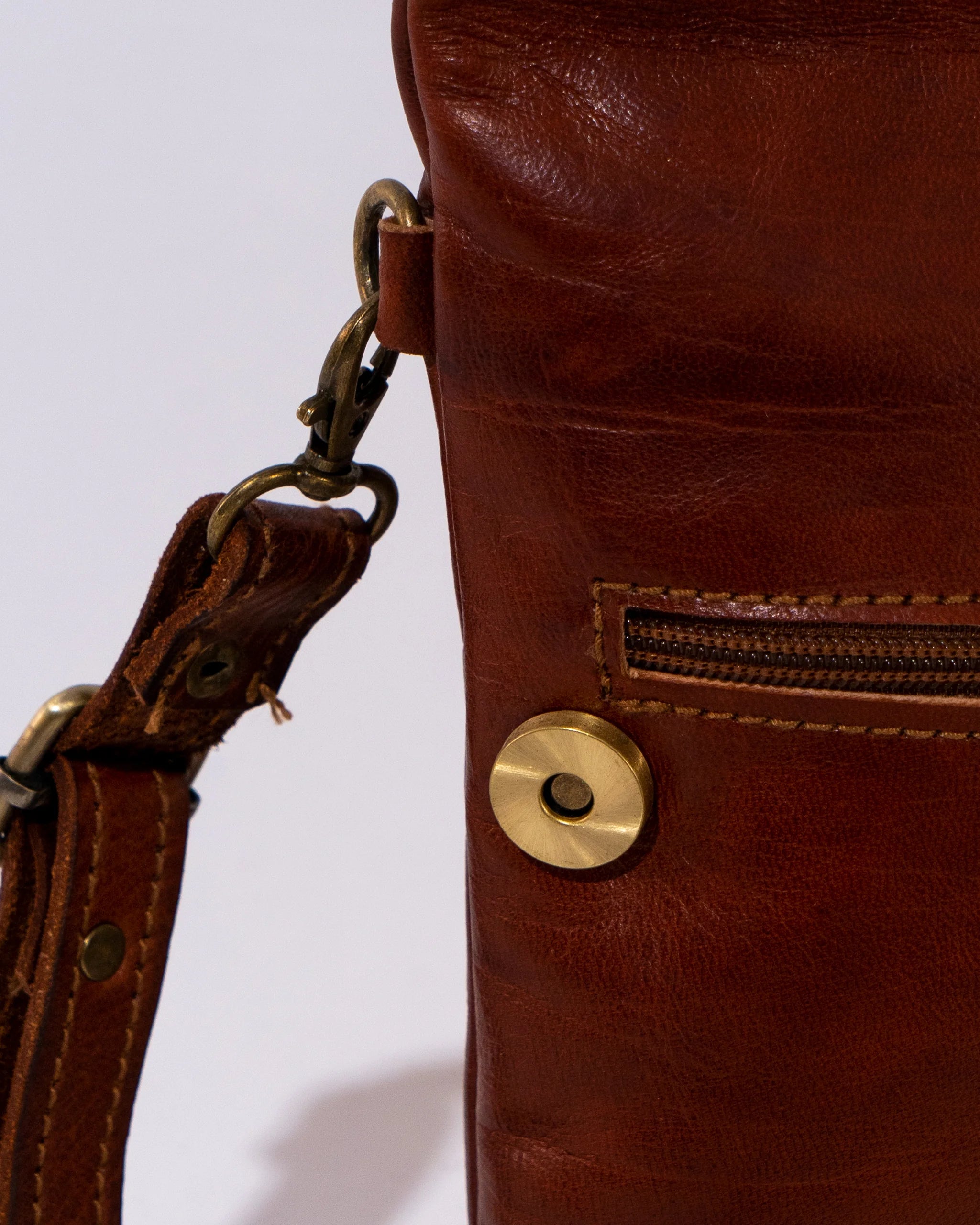Brown Leather Shoulder Bag