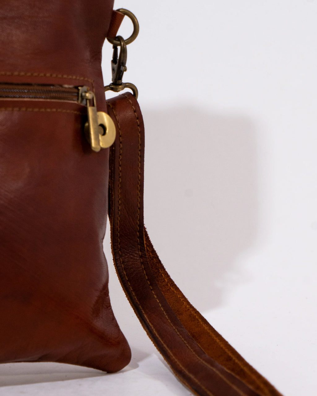 Brown Leather Shoulder Bag