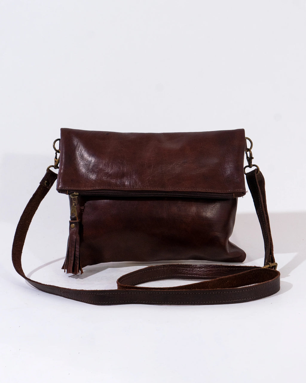 Brown Leather Shoulder Bag