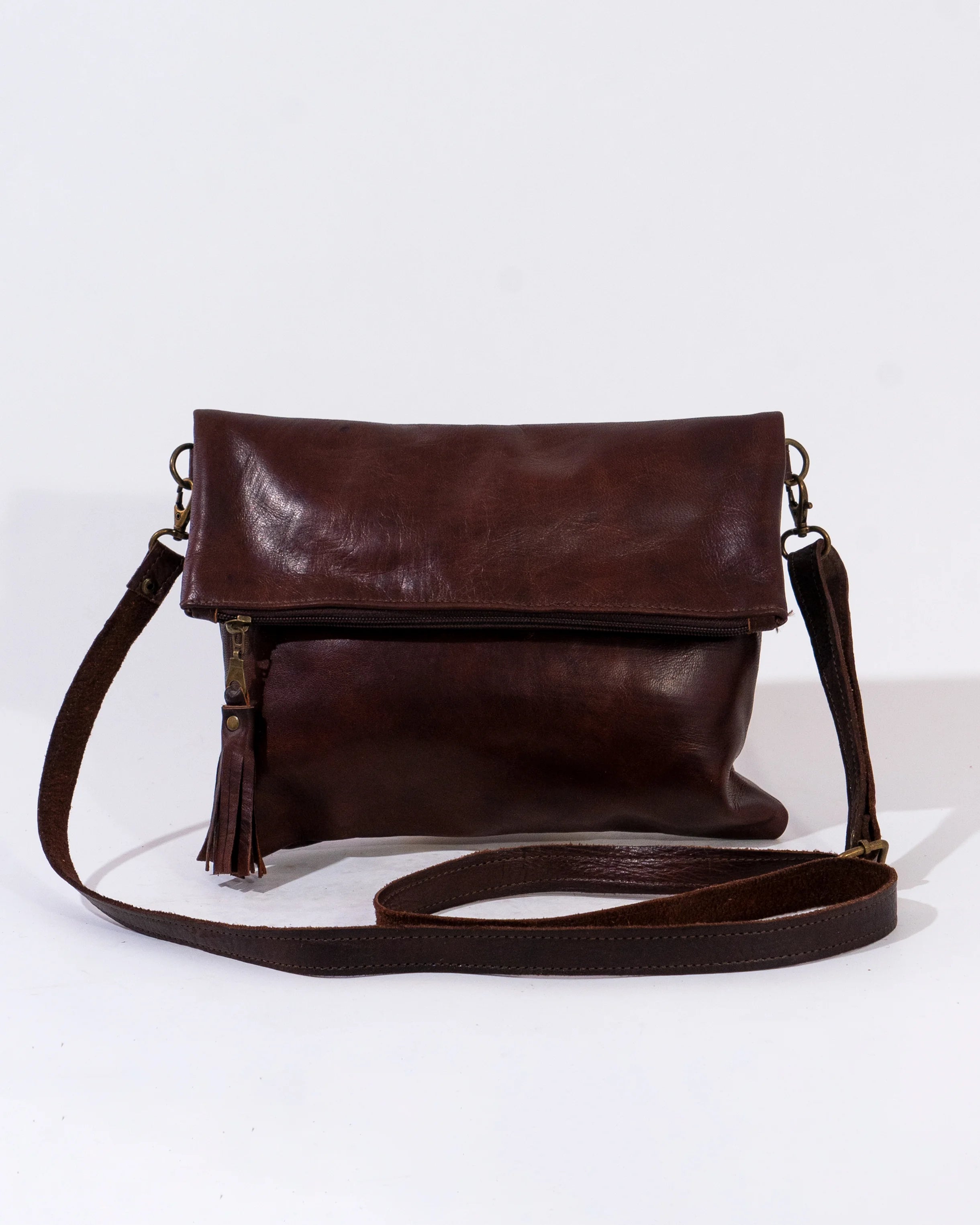 Brown Leather Shoulder Bag