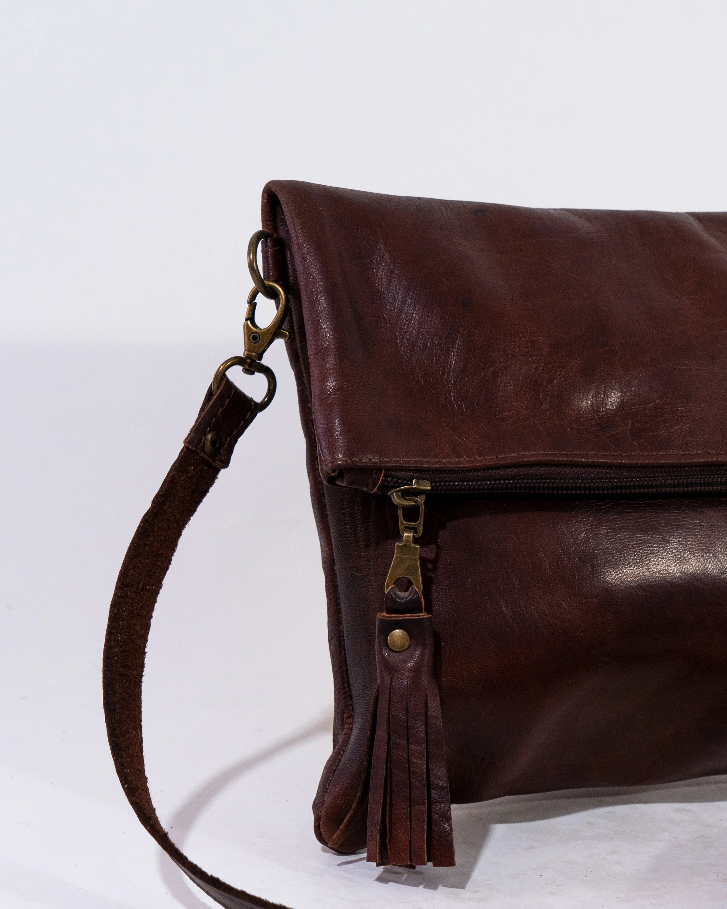 Brown Leather Shoulder Bag