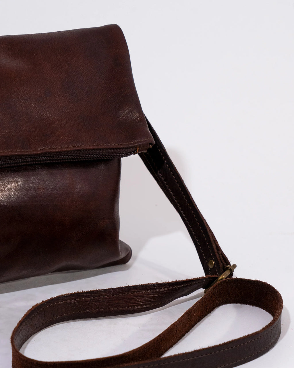 Brown Leather Shoulder Bag
