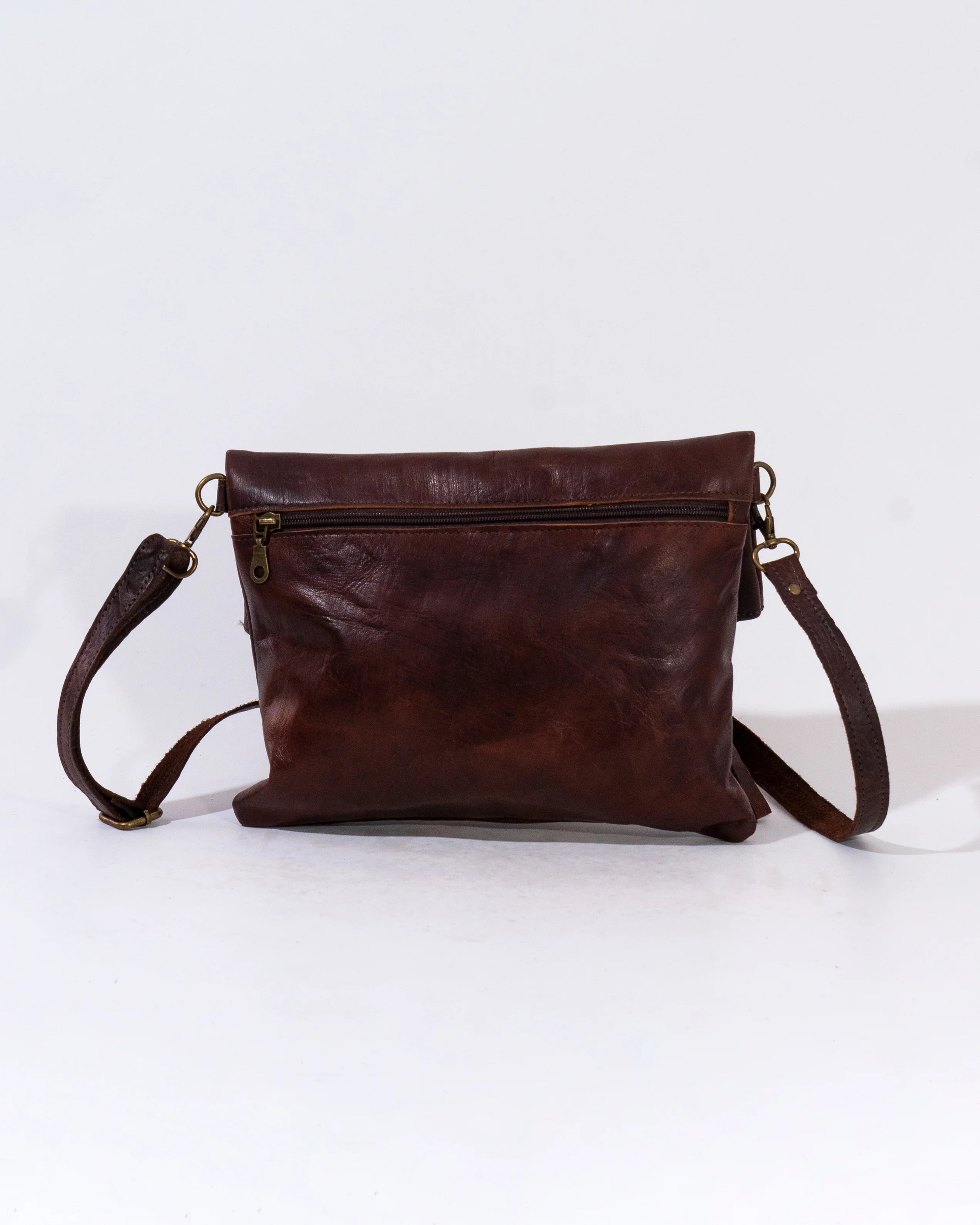 Brown Leather Shoulder Bag