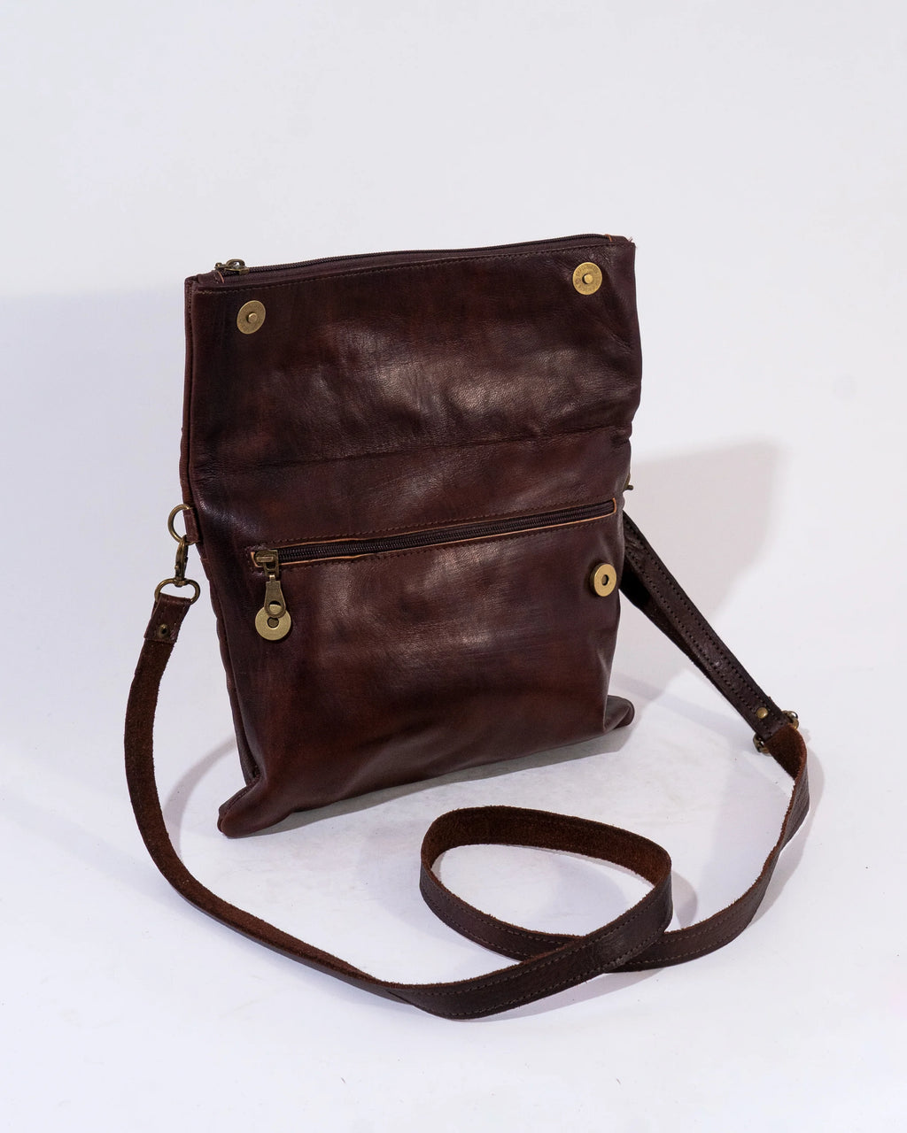 Brown Leather Shoulder Bag