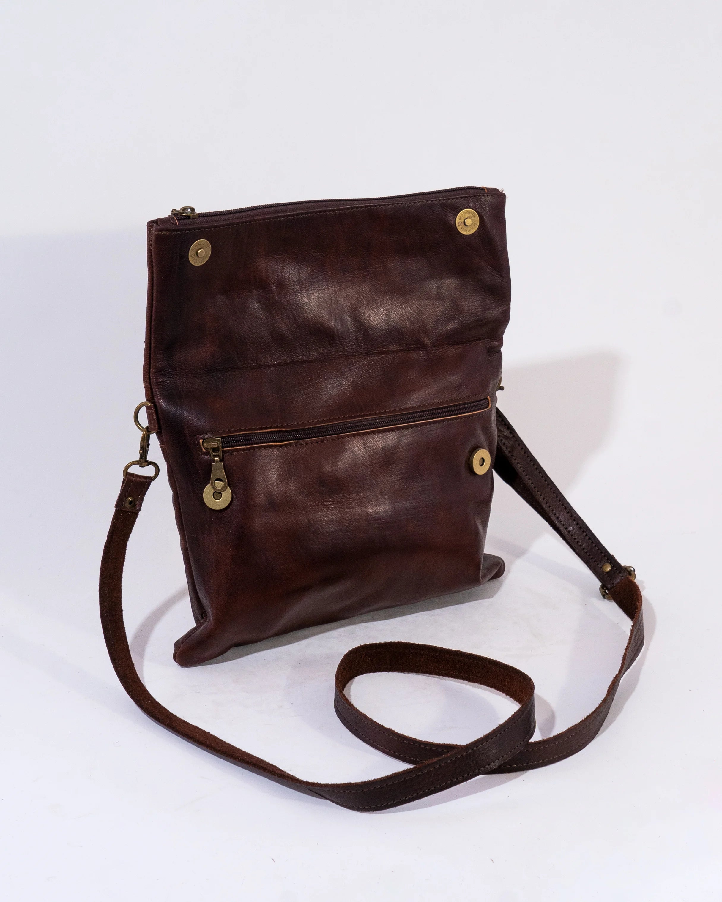 Brown Leather Shoulder Bag