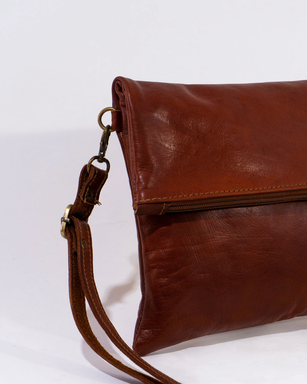 Brown Leather Shoulder Bag
