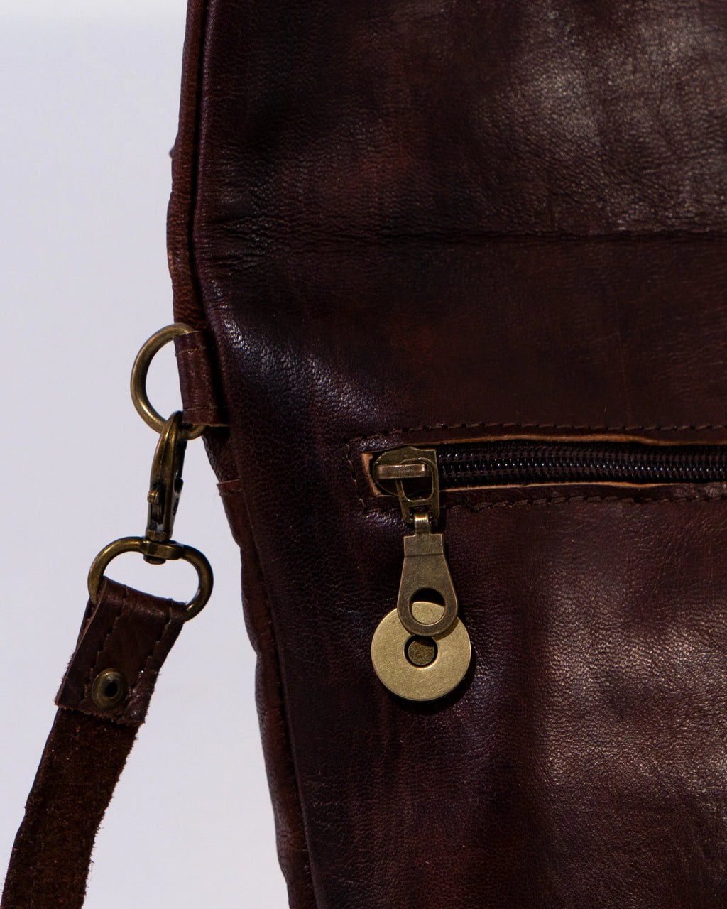 Brown Leather Shoulder Bag