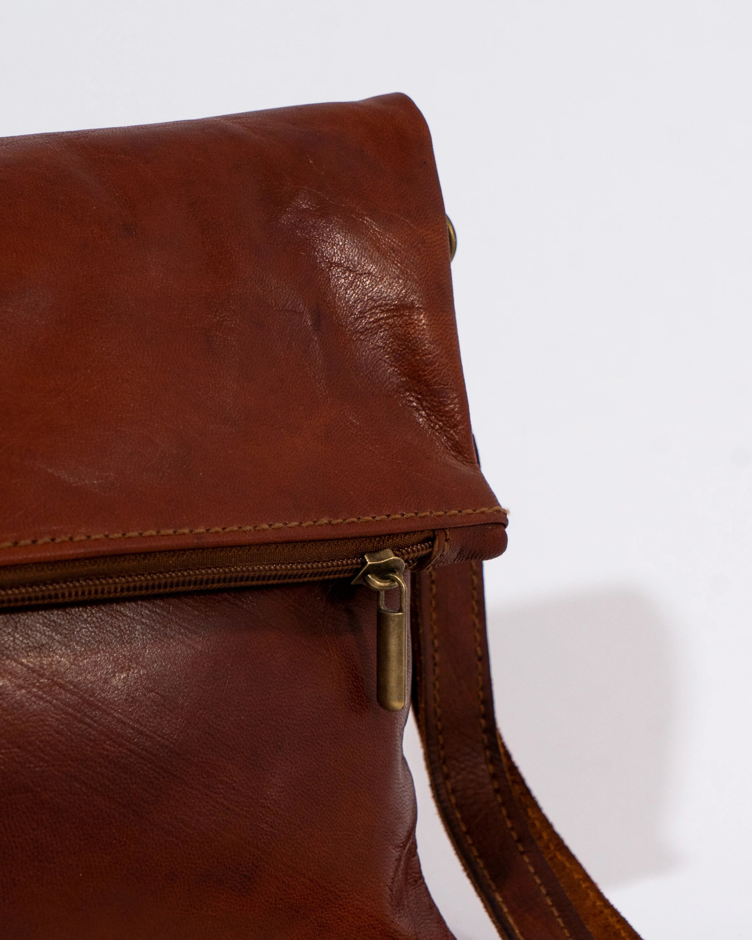 Brown Leather Shoulder Bag