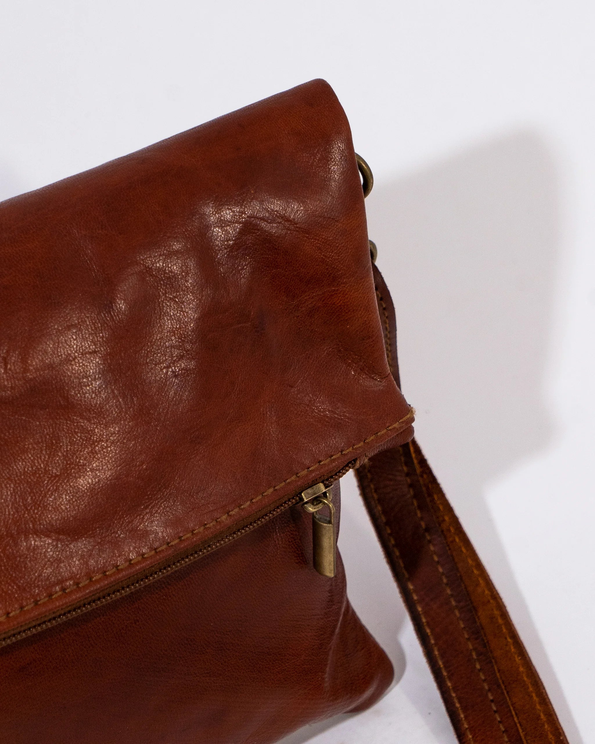Brown Leather Shoulder Bag