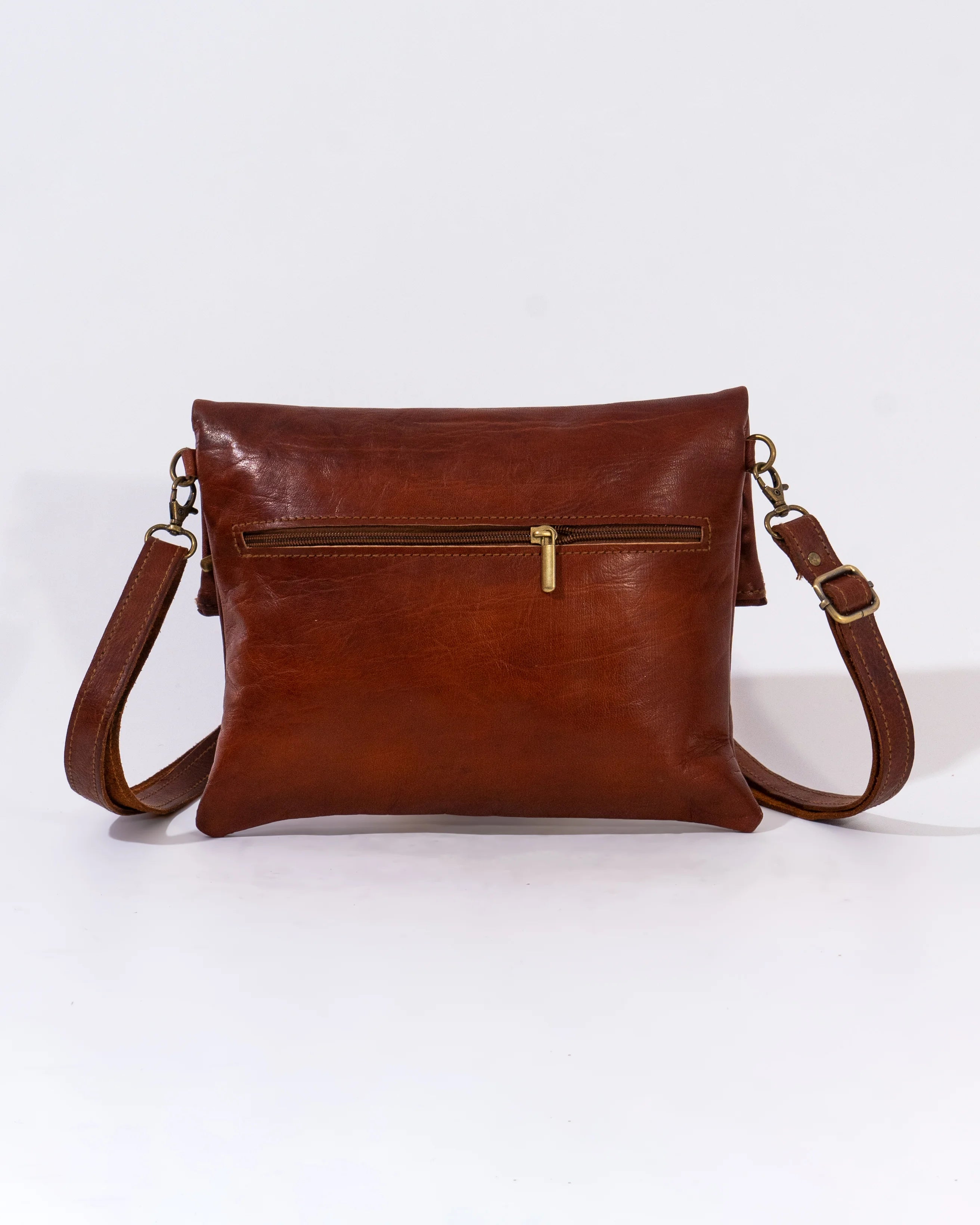 Brown Leather Shoulder Bag