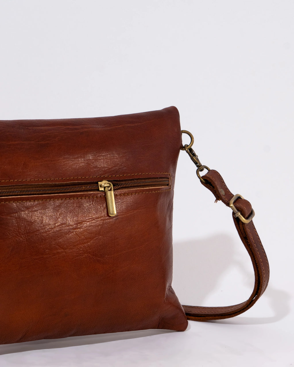 Brown Leather Shoulder Bag