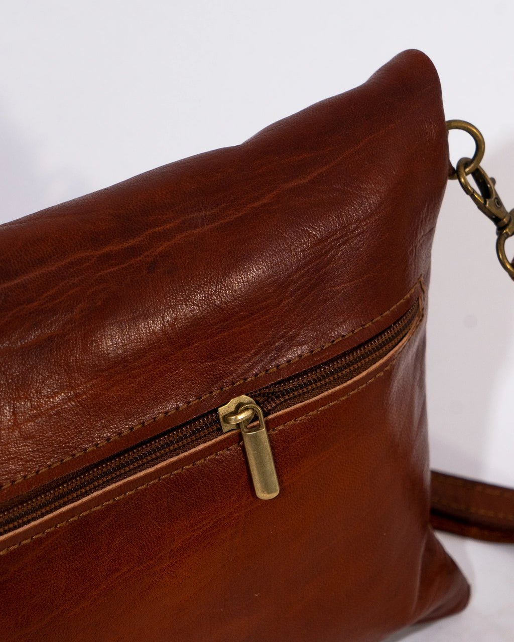 Brown Leather Shoulder Bag