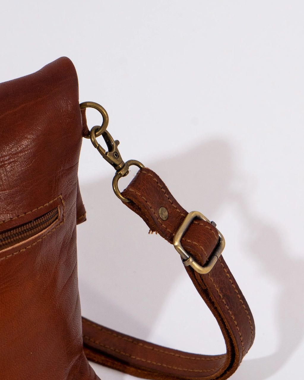 Brown Leather Shoulder Bag