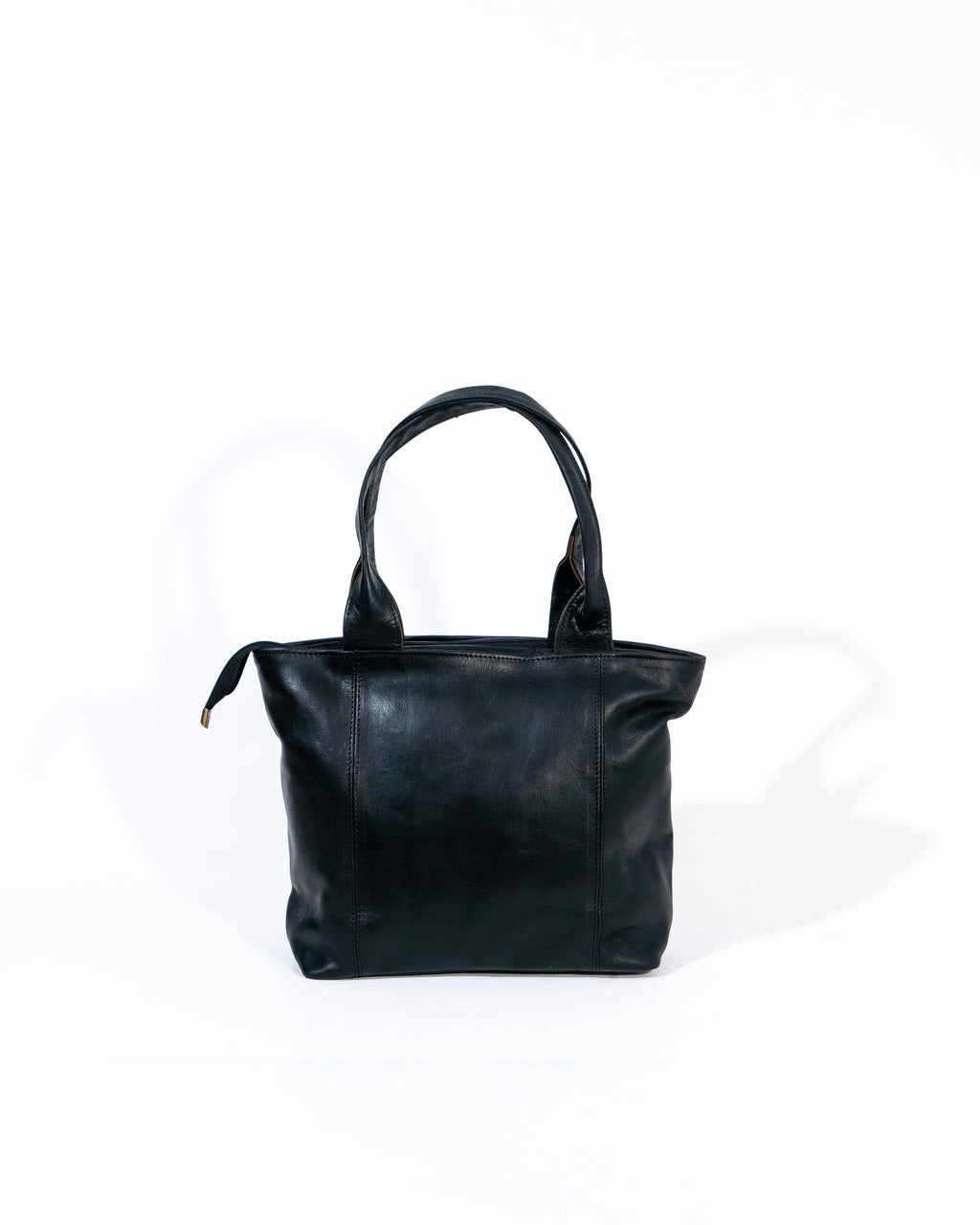 Black Leather Tote Bag