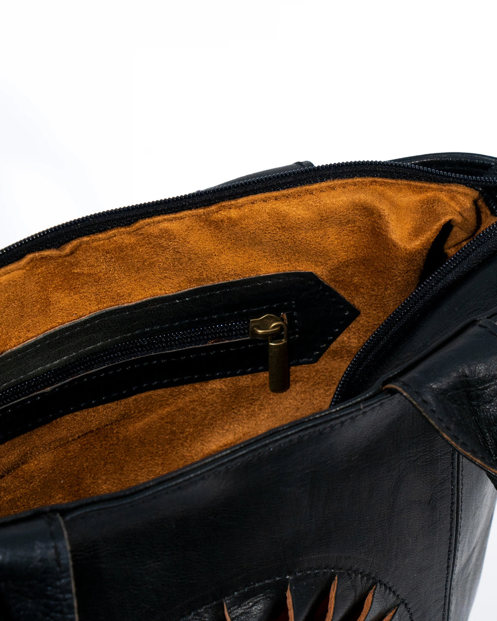 Black Leather Tote Bag