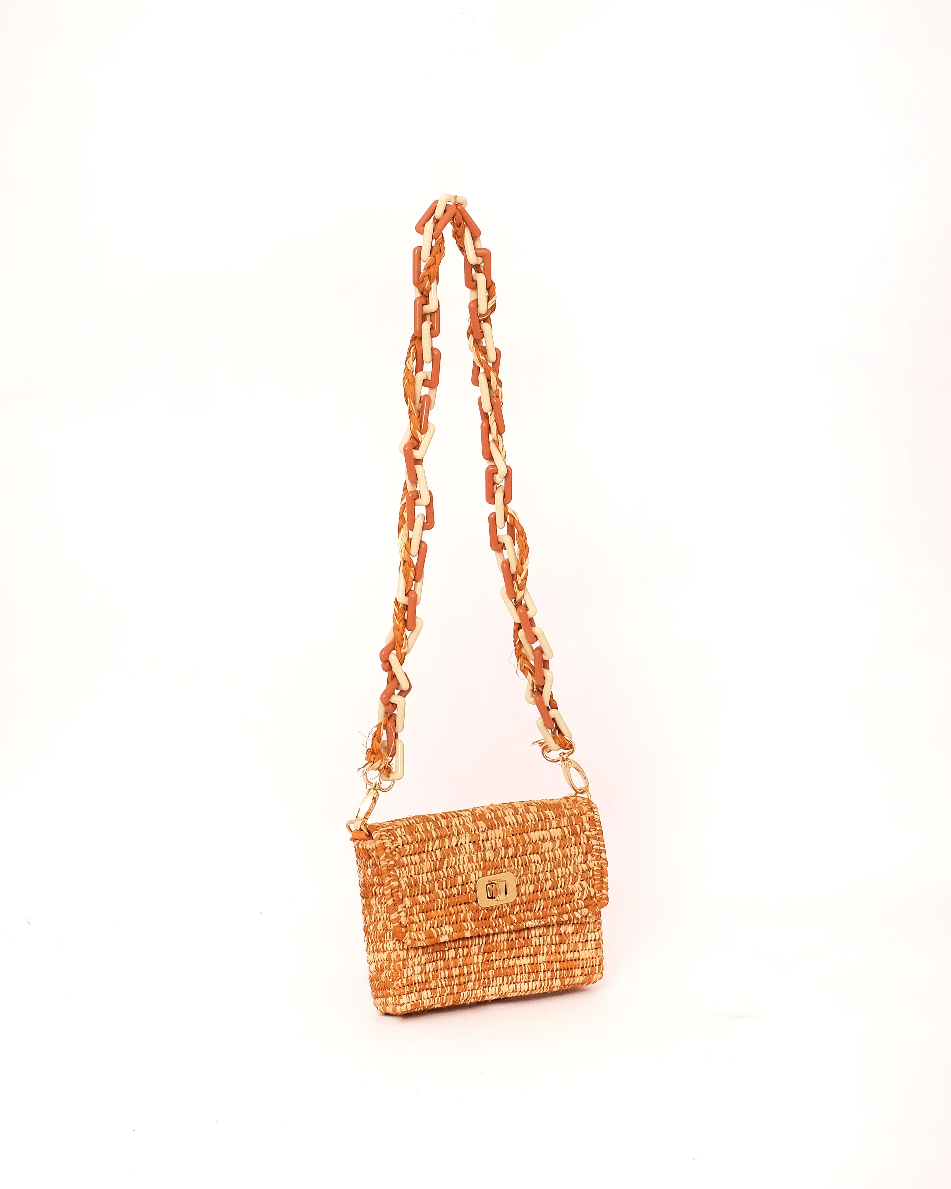 Mini Raffia Shoulder Bag