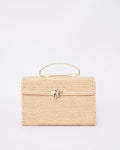 Raffia Box Clutch