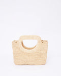 Raffia Market Tote — Arch Handles