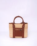 Raffia Tote Bag With Zipper Pocket