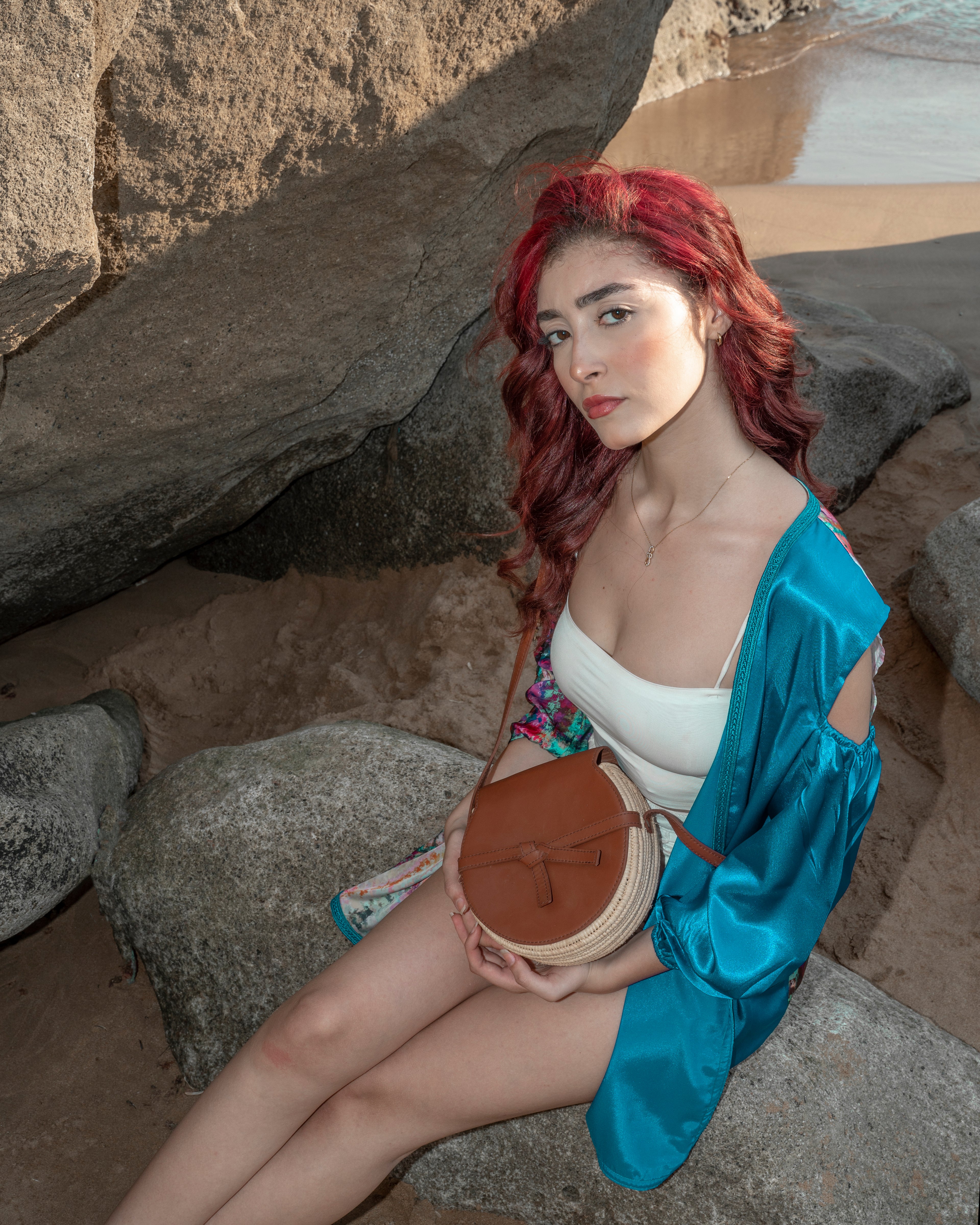 Mini Raffia Crossbody Bag