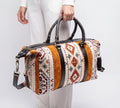 Rust & Cream Kilim Duffel Bag
