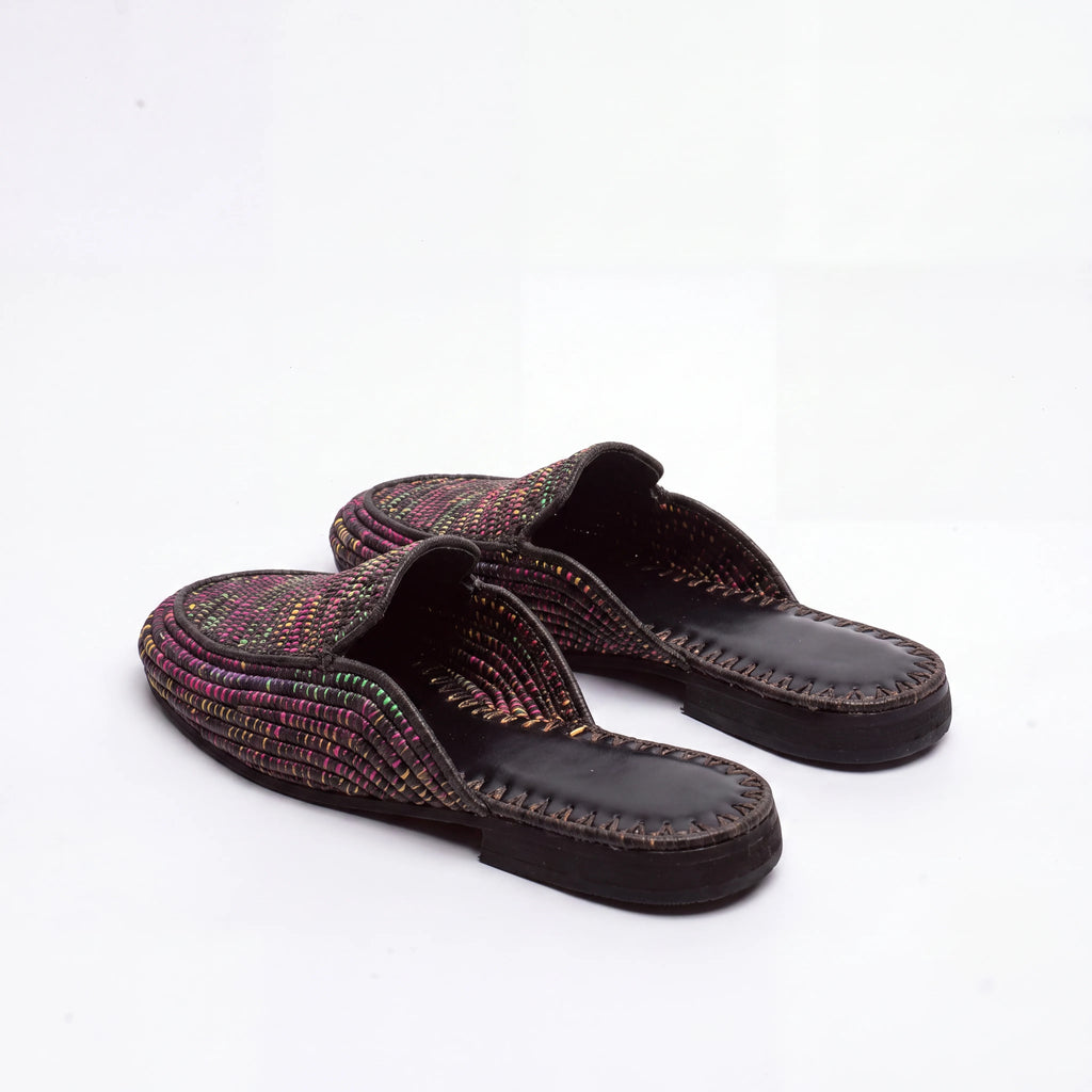 Raffia Slip-on Footwear Multicolor