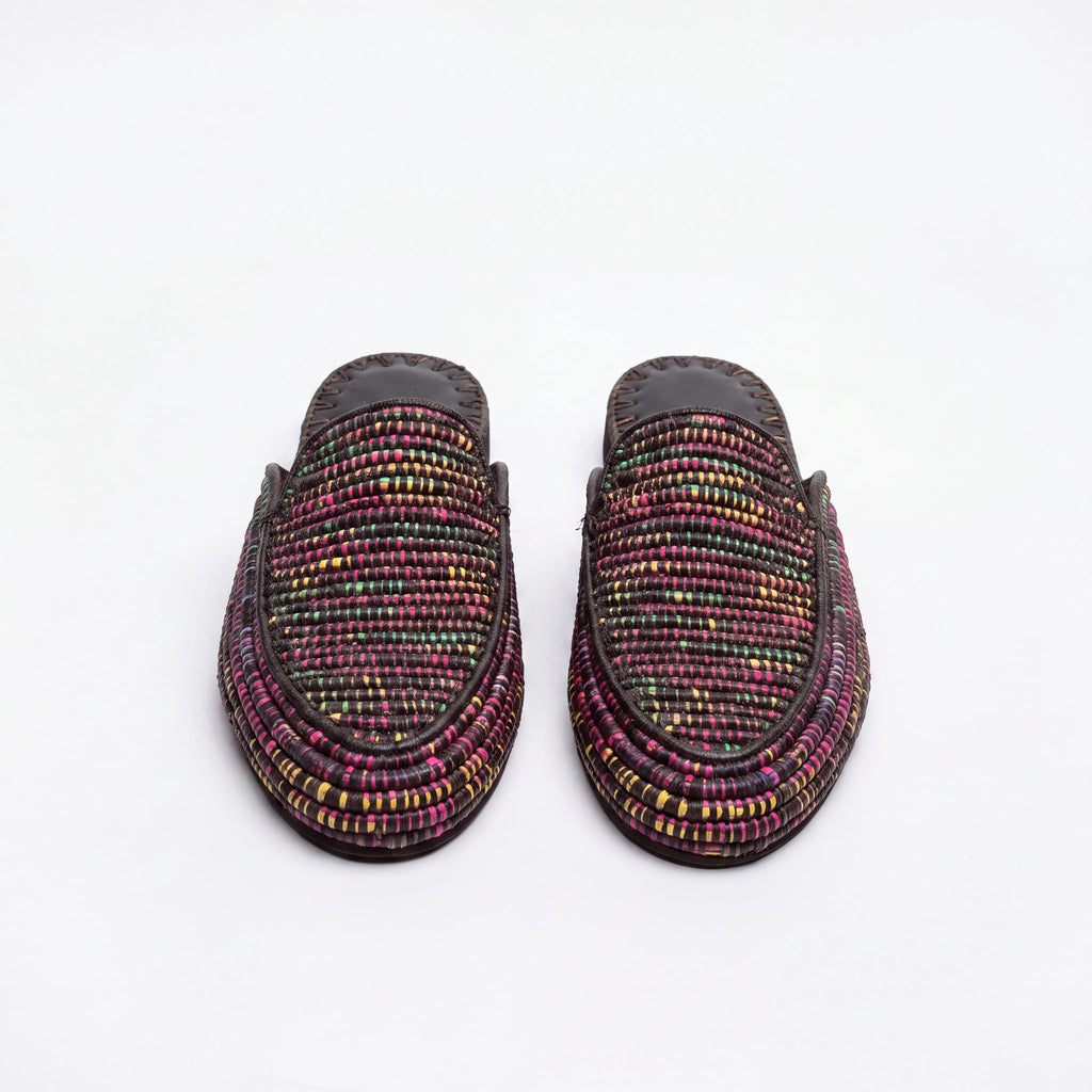 Raffia Slip-on Footwear Multicolor