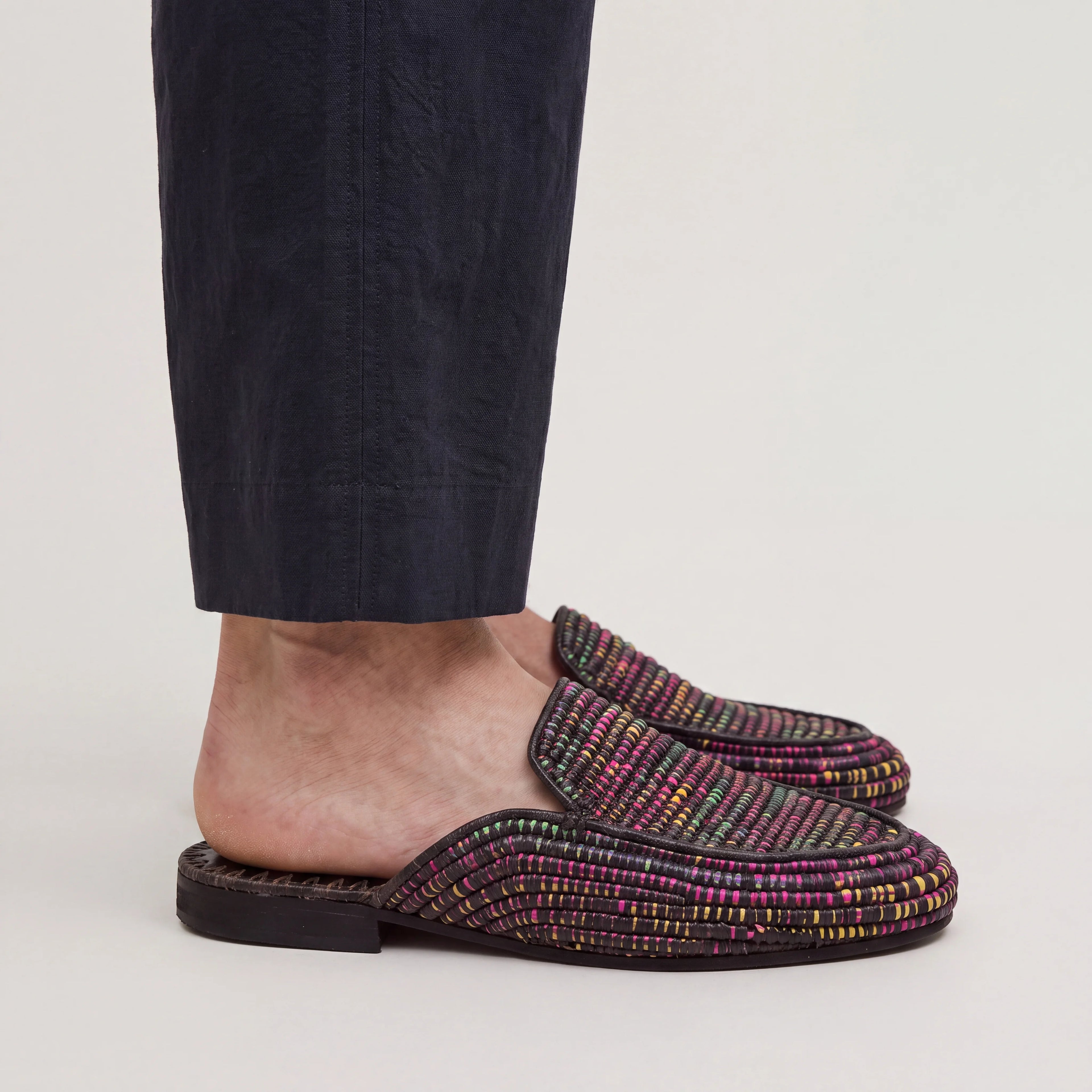 Raffia Slip-on Footwear Multicolor