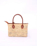 Colorful Striped Raffia Bag