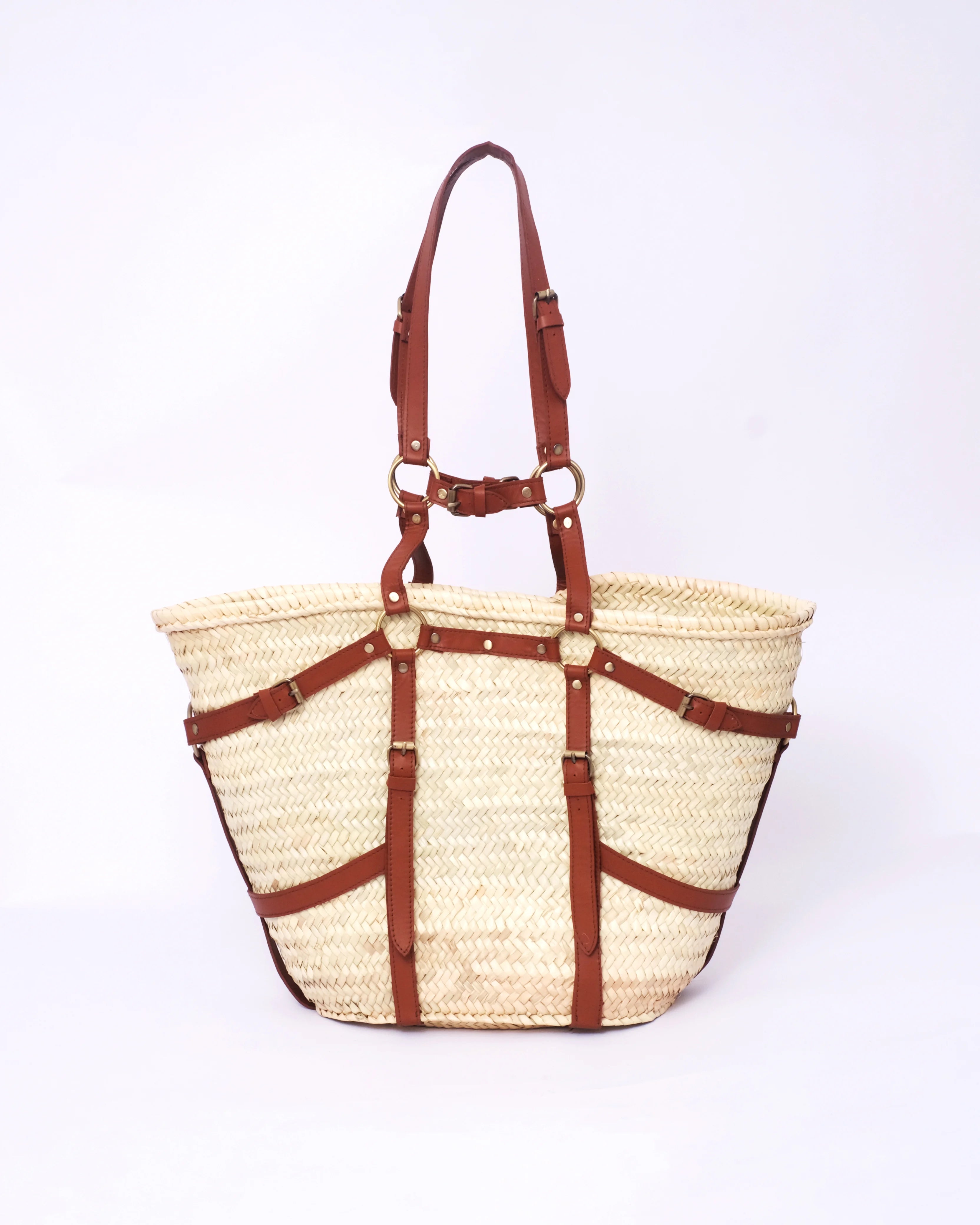 Designer Straw Tote Bag