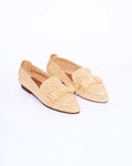 Women's Raffia Loafers in Natural