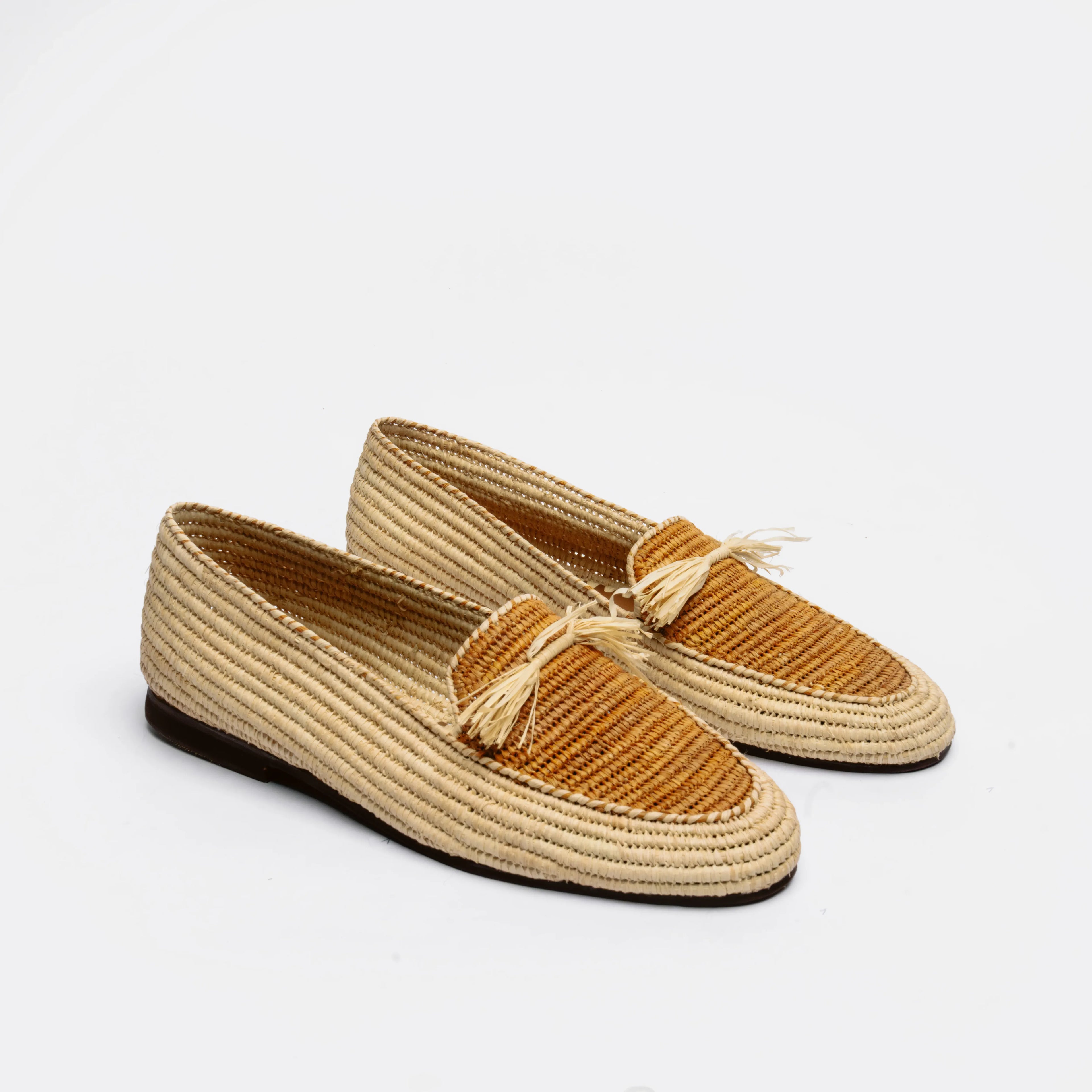women's raffia loafers for summer stylish, hadnmade, and stsytainble shoes